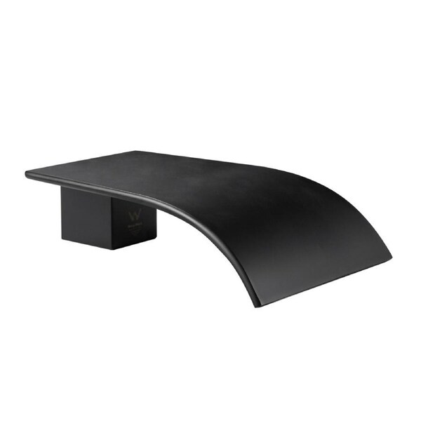 ACA Square Waterfall Bath/Water Wall Spout Matte Black Watermark