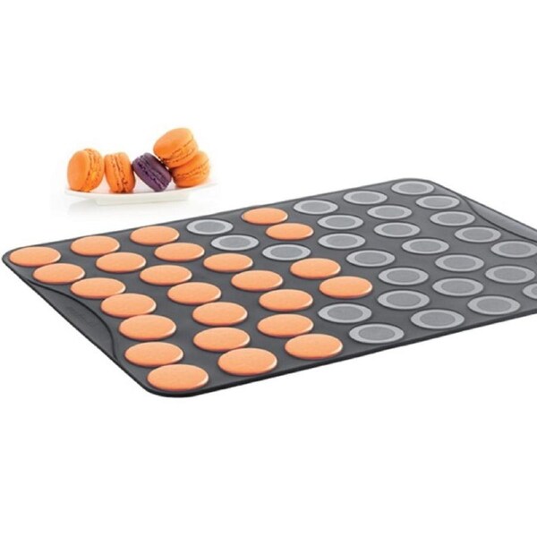 Mastrad Small Macaron Baking Tray in Black Silicone