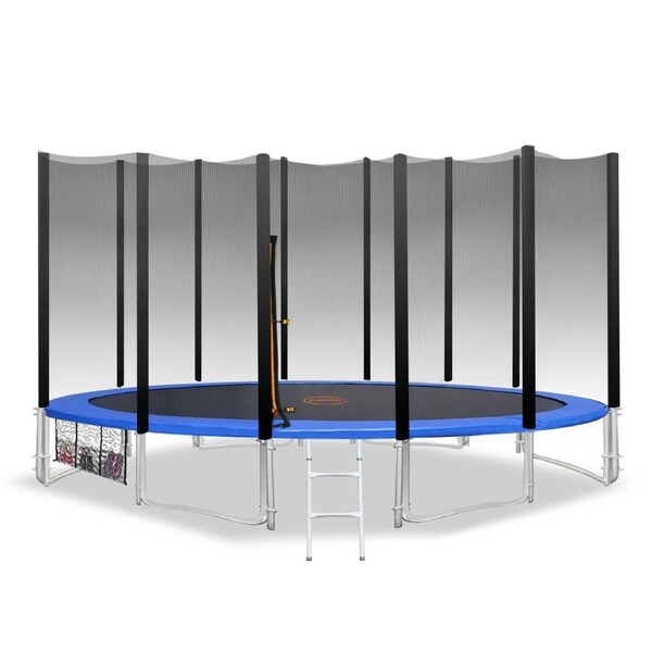 Blizzard 14 Ft Trampoline With Net - Blue