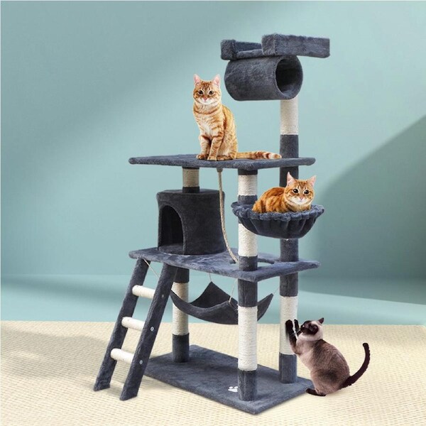 141cm i.Pet Cat Tree - Grey