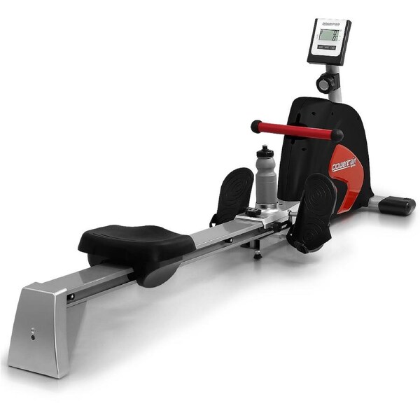 Powertrain Rowing Machine Home Gym Exercise Fitness Magnetic Flywheel Rower Black