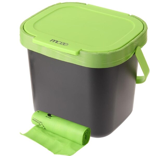Maze 7lt Kitchen Caddy with 20 x Compostable Bags