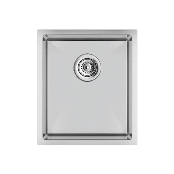 ACA Stainless Steel Handmade Kitchen Sink Single Bowl w/ Strainer 390x450x215mm