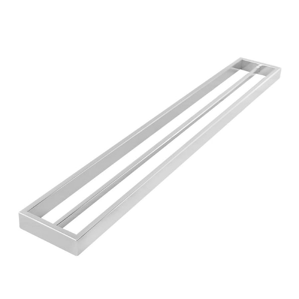 ACA Bathroom Square Double Towel Rack Towel Rail Chrome 800mm