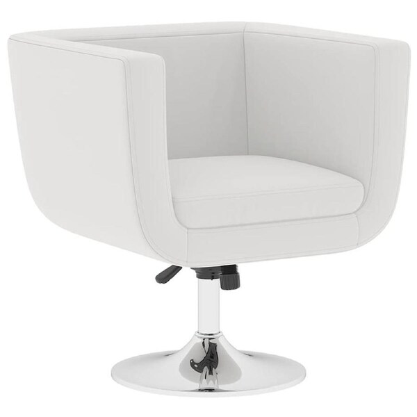 Bar Stool White Faux Leather vidaXL