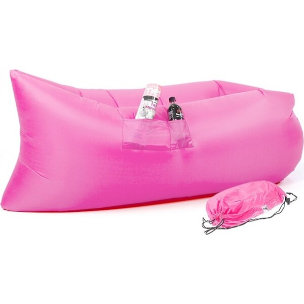 Wallaroo Lazy Air Lounge Chair Inflatable Sleeping Camping Bed Beach Sofa Bag