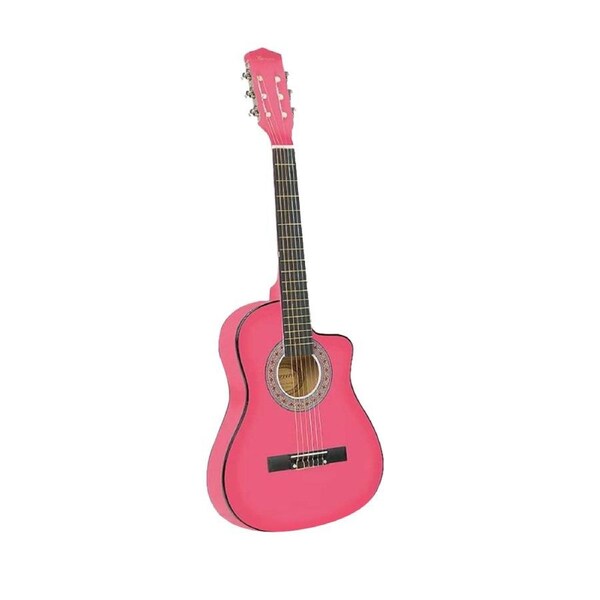 Karrera Pink Childrens Acoustic Guitar Ideal Kids Gift 1/2 Size