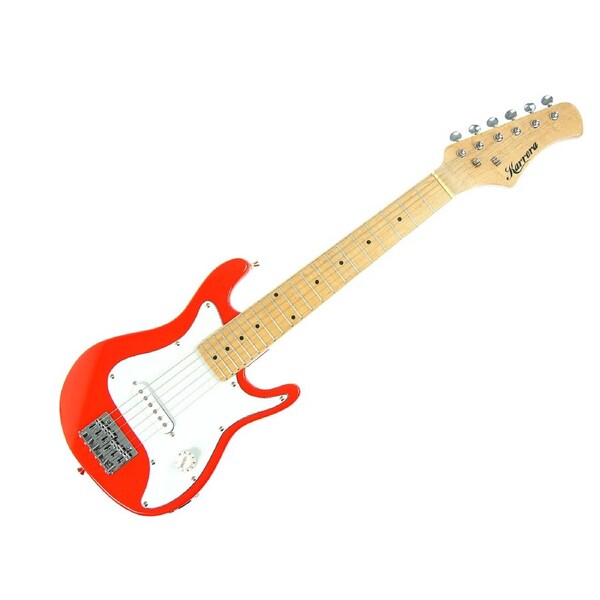 Kids Karrera Electric Guitar Strap Pick Ideal Childrens Gift Junior - Red