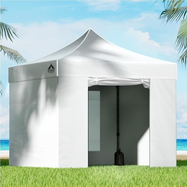 1 Gazebo 3x3m InstaHut Pop Up Marquee Camping White