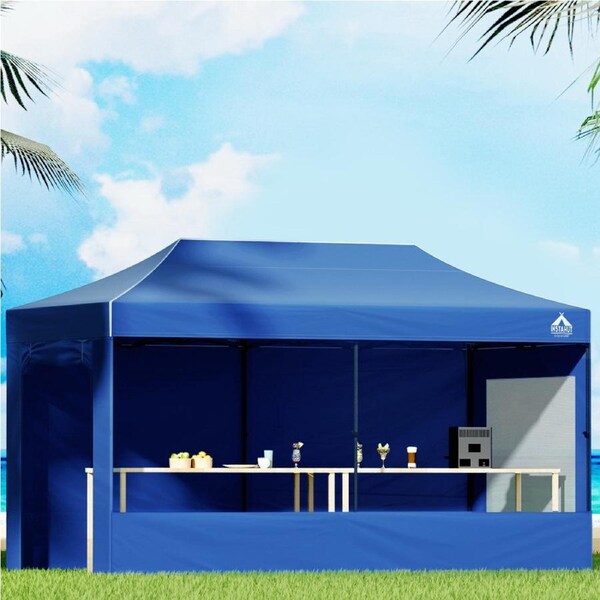1 Set Gazebo 3x6m InstaHut Pop Up Blue