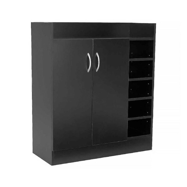 Sarantino 21 Pairs Shoe Cabinet Rack Storage Organiser 80 x 30 x 90cm in Black