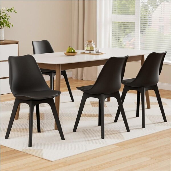 1 Set of 4 Artiss Dining Chairs Black