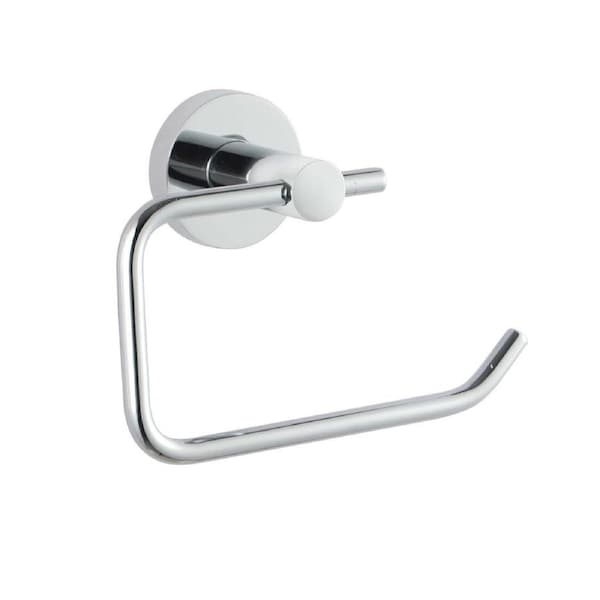 ACA Bathroom Round Toilet Roll Tissue Paper Holder Chrome