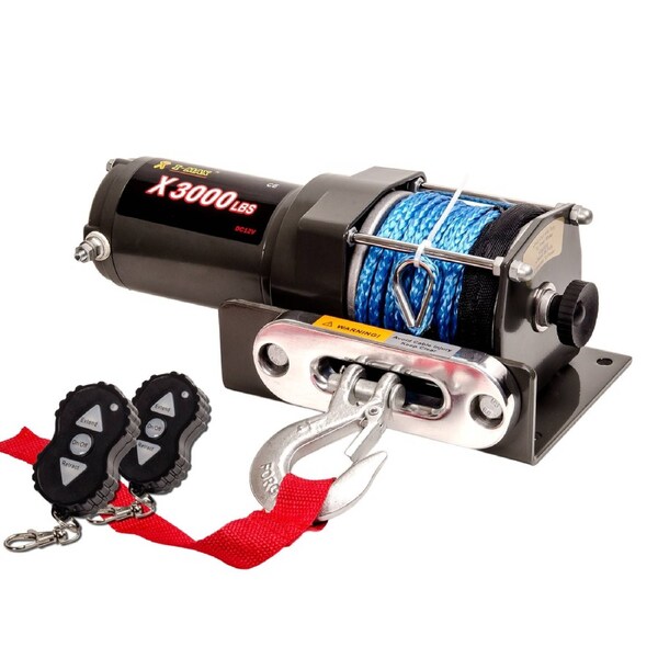 Wireless Synthetic Rope Electric Winch 1360kg 12V