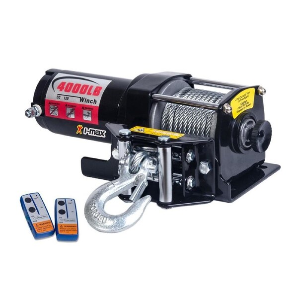 Wireless Steel Cable Electric Winch 1800kg 12V