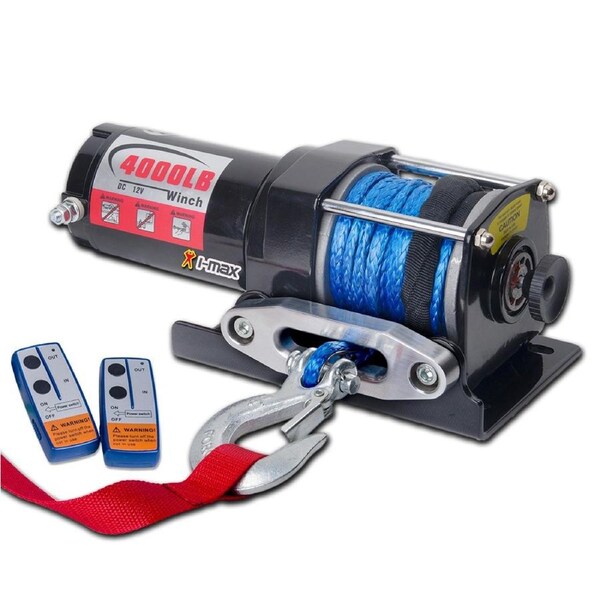 Synthetic Rope Wireless Electric Winch 1800kg 12V
