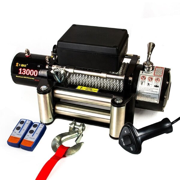 Steel Cable Wireless Electric Winch 13000LBS 12V