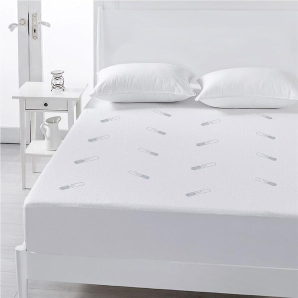 Single Coolmax Cotton Polyester Mattress Protector