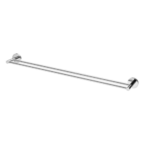 ACA Bathroom Round Double Towel Rack Towel Rail Chrome 800mm Cut to Size