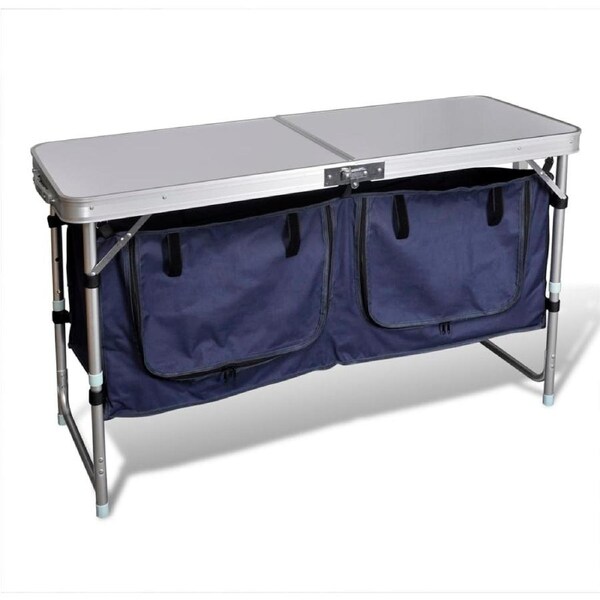 Foldable Camping Cupboard with Aluminium Frame vidaXL