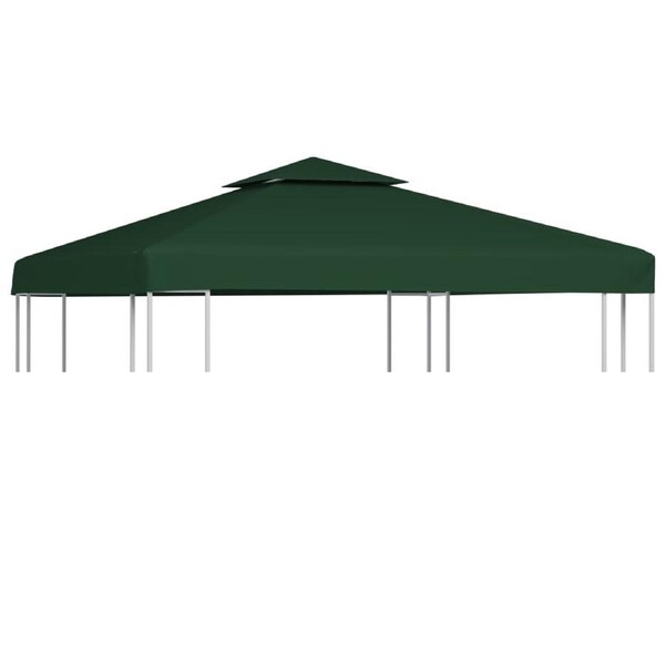 Water-proof Gazebo Cover Canopy 310 g / m? Green 3 x 3 m vidaXL