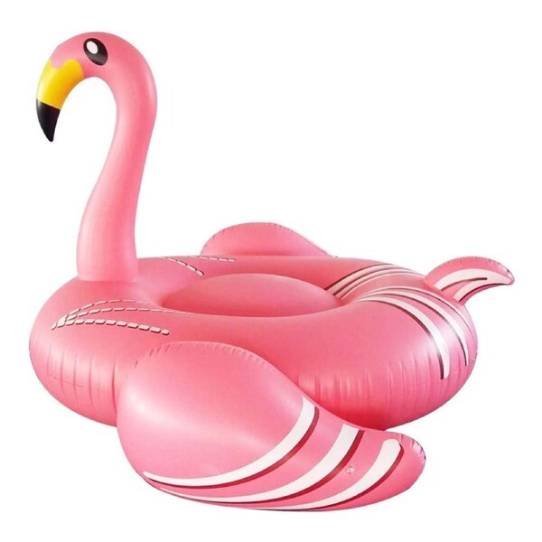 Giant PVC Inflatable Flamingo Pool Toy Float Pink