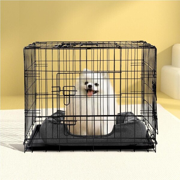 36" i.Pet Dog Cage Crate Kennel 3 Doors