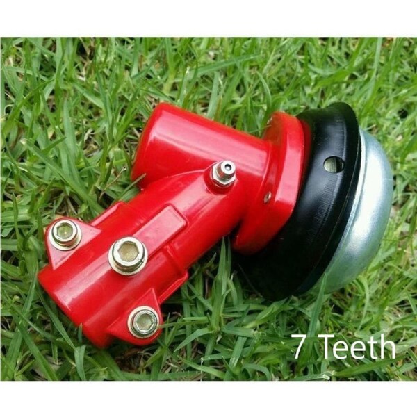 Brushcutter Head Gearbox for 7 Teeth 26mm Connector