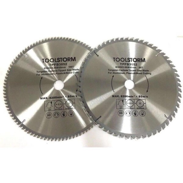 2x Tempered 3 Reduction Ring Table Saw Blades 305mm