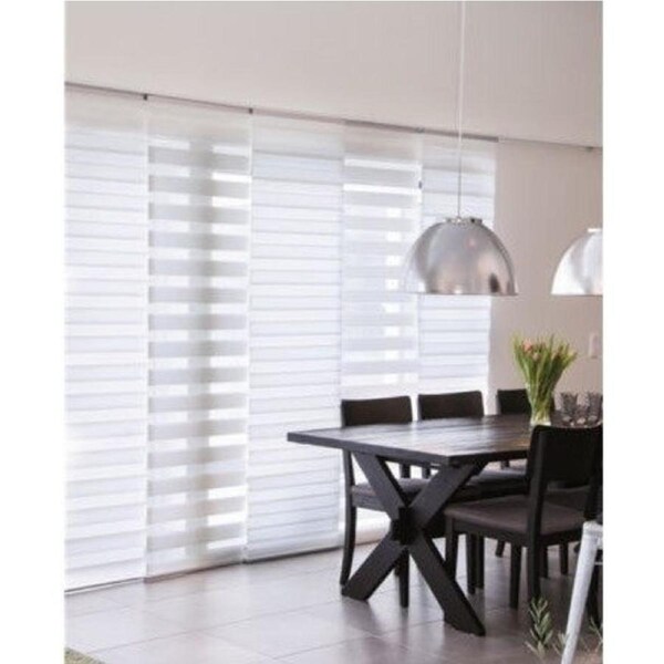 Extendable Panel Glide Blinds in White 200-360cm
