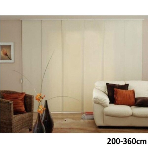 Block Out Extendable Panel Glide Blinds 200-360cm