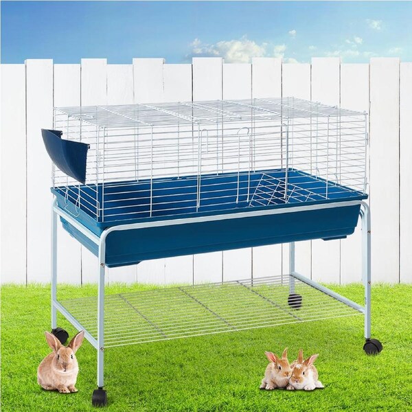 i.Pet Rabbit Cage Hutch 106cm Indoor Enclosure Carrier