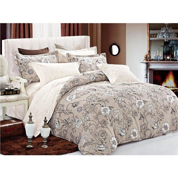 Shacha Queen Size Bed Quilt Doona Duvet Cover & Pillow Cases Set