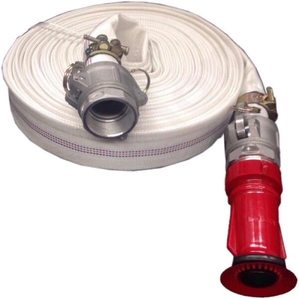 Kasa 30m High Pressure Fire Fighting Lay Flat Water Hose Couplings