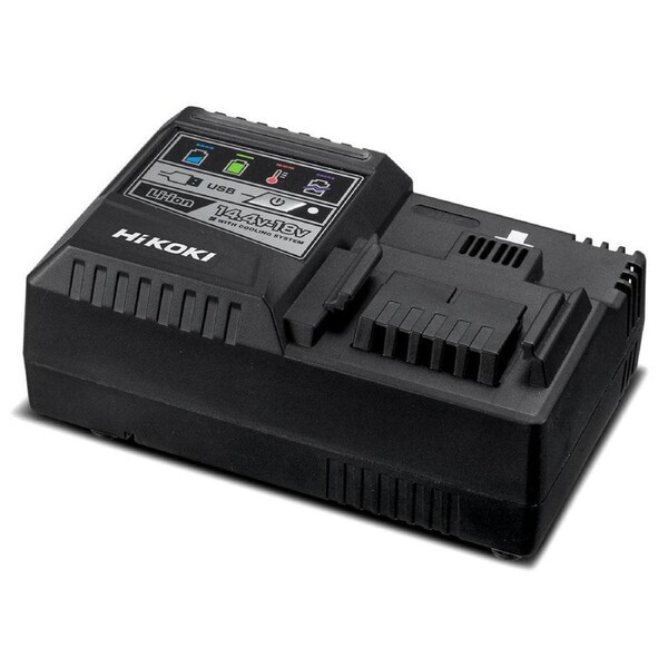 NEW GENUINE HITACHI / HIKOKI RAPID BATTERY CHARGER WITH USB PORT 18V SLIDE UC18YSL3