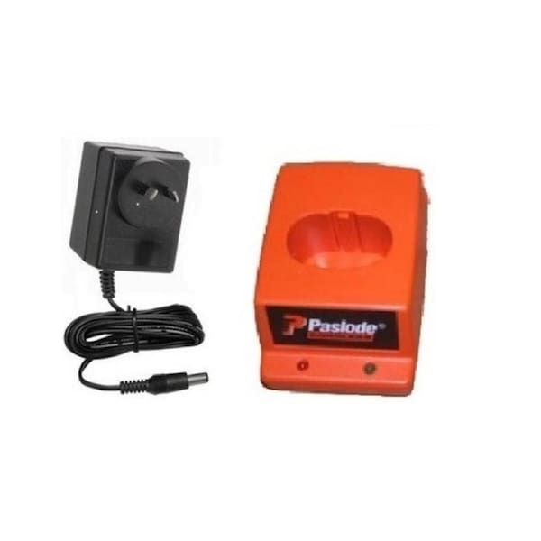 NEW CHARGER BASE & POWER SUPPLY TO SUIT PASLODE NAIL GUN 901230 240 V 6V NI-CD