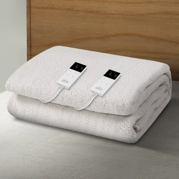 203cm x 182cm Giselle Electric Blanket Fleecy Underlay King
