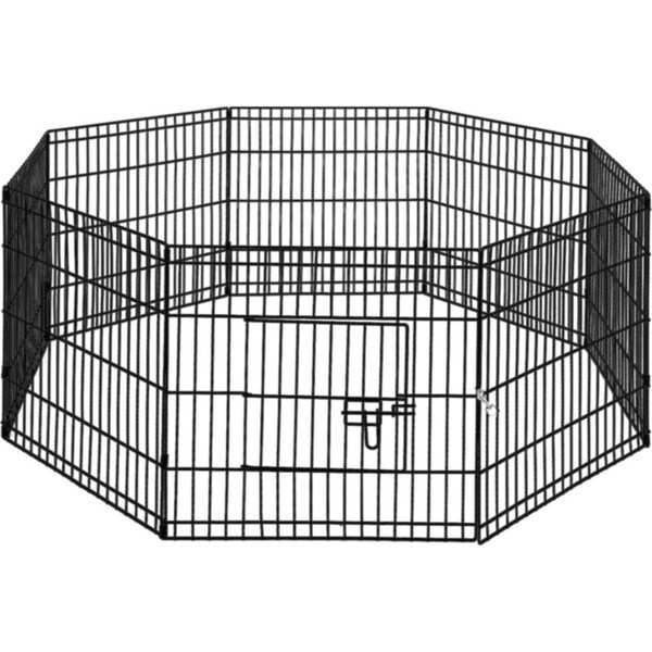i.Pet 24" 8 Panel Dog Playpen Pet Fence Exercise Cage Enclosure Play Pen