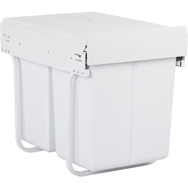 Cefito Pull Out Bin Kitchen Double Basket 2X20L White