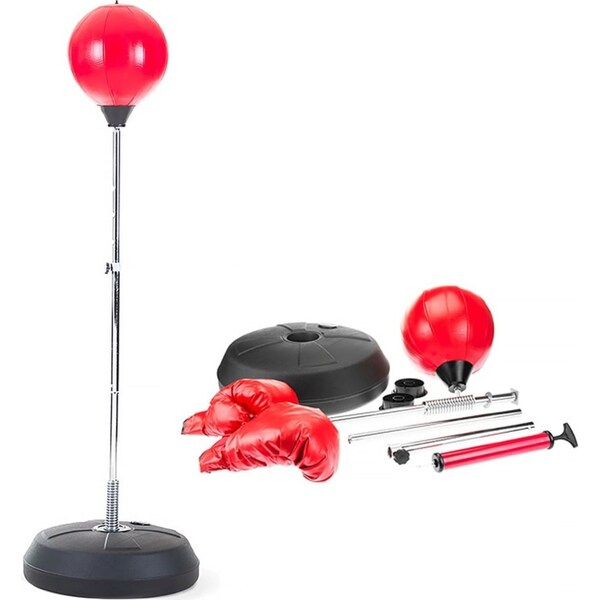 Free Standing Boxing Gloves Punch Bag Speed Ball Training Punching Stand Gym