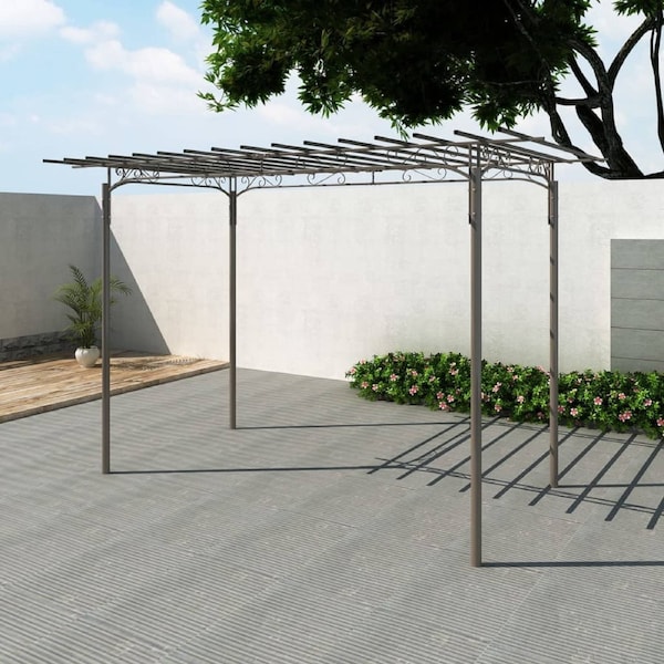 Rose Arch garden arbor Steel Garden Decoration vidaXL