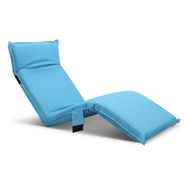 Artiss Sofa Bed, Single Adjustable Couch Cushions Floor Cushion Lounge Blue