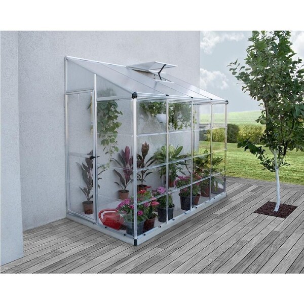 Maze Polycarbonate Greenhouse 8ft x 4ft Lean to