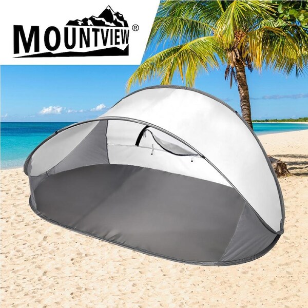 Mountview Pop Up Tent Camping Beach Tents Sun Shade 4 Person Portable Shelter Red