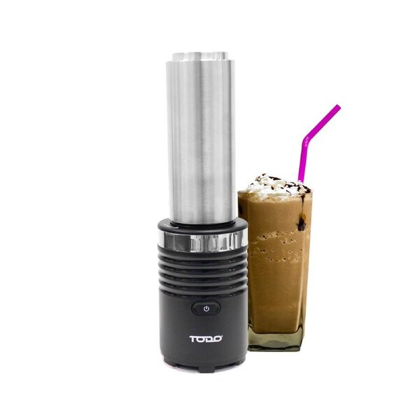 TODO 300W Smoothie Maker Drink Blender 600Ml Double Wall Stainless Steel Jar - Black