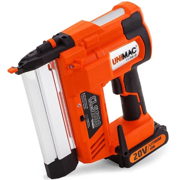 Unimac CLS500 15-50mm 18ga 2-in-1 Stapler/Brad Nail Gun Cordless 20V Lithium Nailer