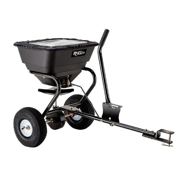 PLANTCRAFT Tow Behind Broadcast Spreader 30kg 26L Seed Fertiliser Spreader Seeder Rotary