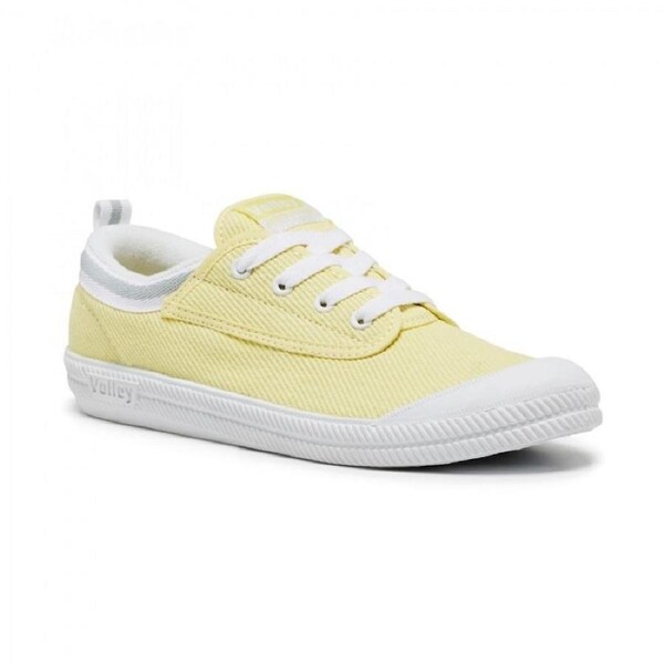 DUNLOP VOLLEYS Volley International Mens Sneakers Casual Lace Up Shoes Canvas Lemon Drop / 2 UK (3US)