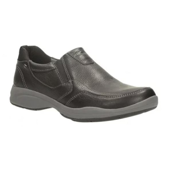 CLARKS Mens Wavekorey Free Formal Slip On Dress Leather Shoes G Width Fit 8UK