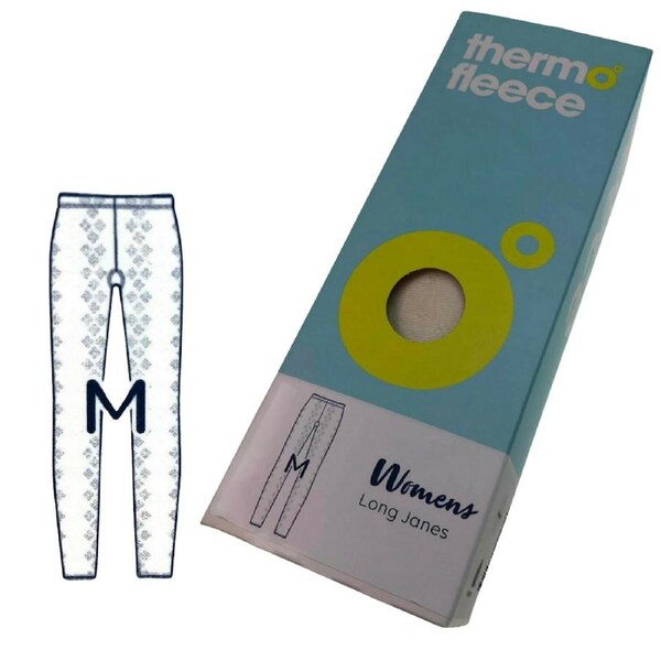 Womens Pure Merino Wool Pointelle Knit Long Janes Thermal Underwear Thermals Black / XL (18)